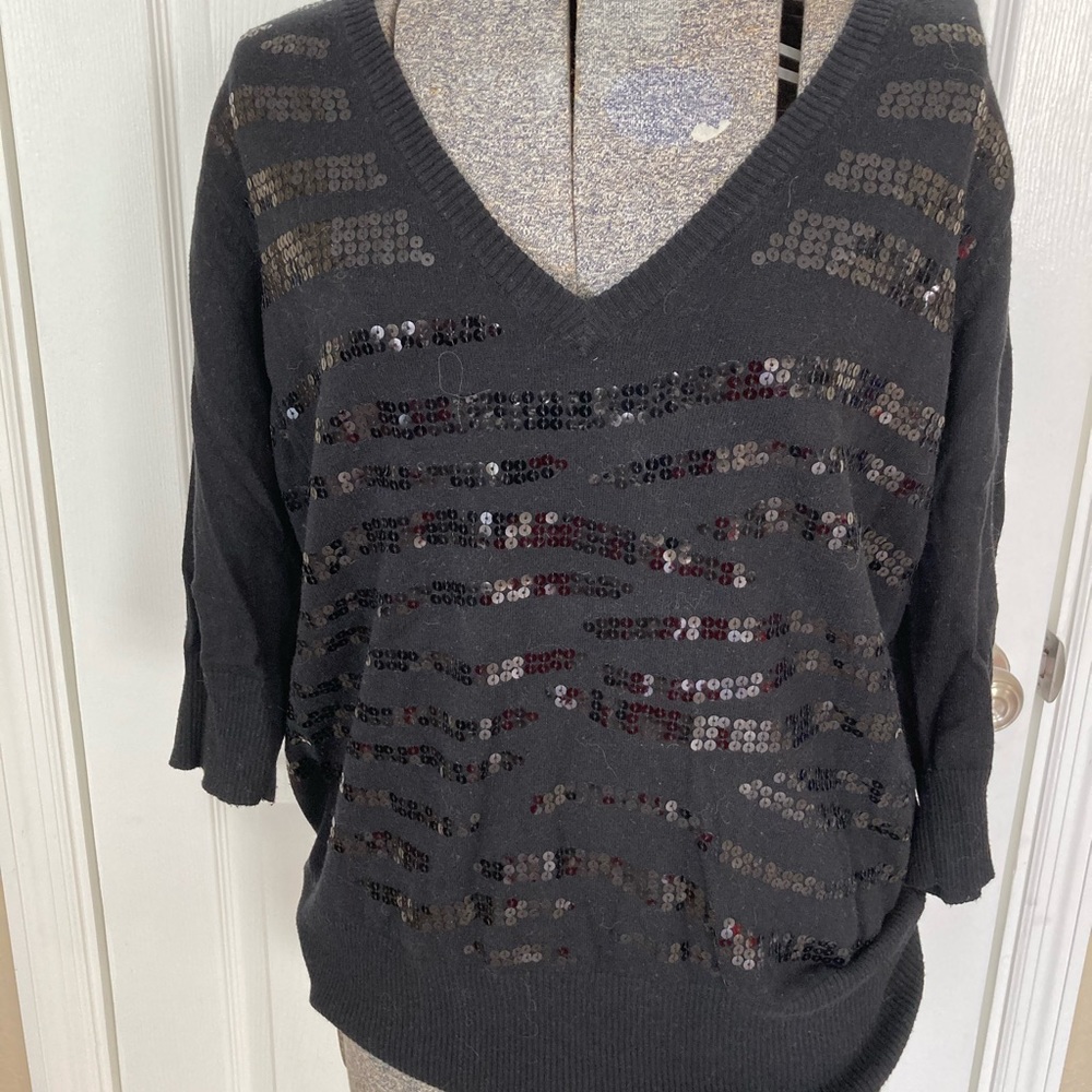 Torrid sequin v neck sweater